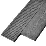 Террасная доска ДПК, декинг, палубная доска Deckson Monolit 140х20 мм цвет серый