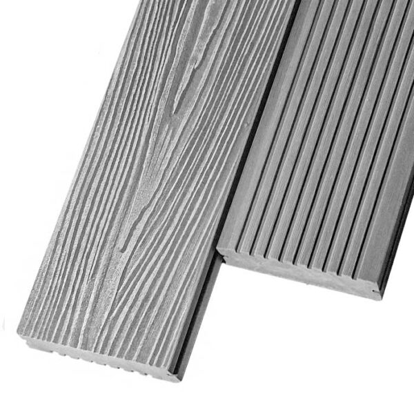 Полимерная доска из пластика Unodeck Solid 152x20мм цвет серый